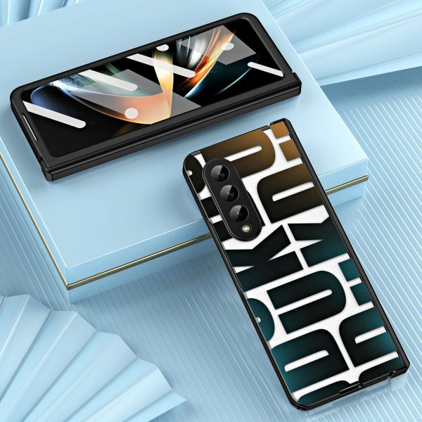 Foldable Electroplated Phone Case for Samsung Galaxy z Fold 4 5g with Hinge - Rose Gold - Image 5