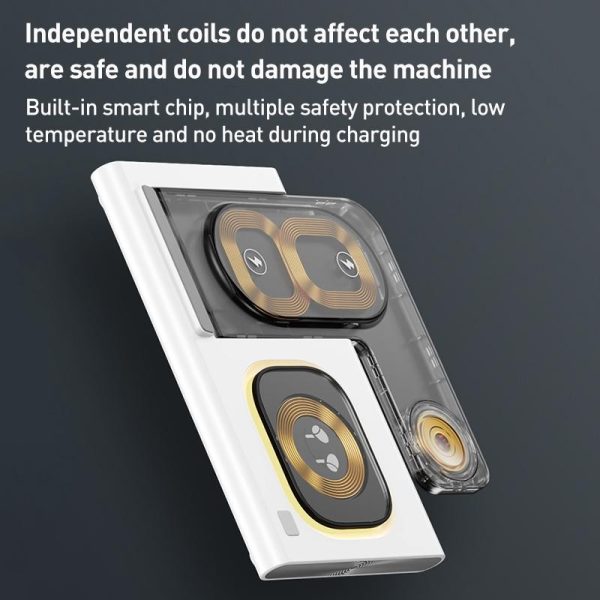 15W 3 In 1 Foldable Wireless Charger - Black - Image 9