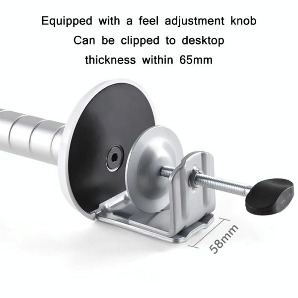 Silver Desktop Monitor Stand - Lifts Laptop - Image 6