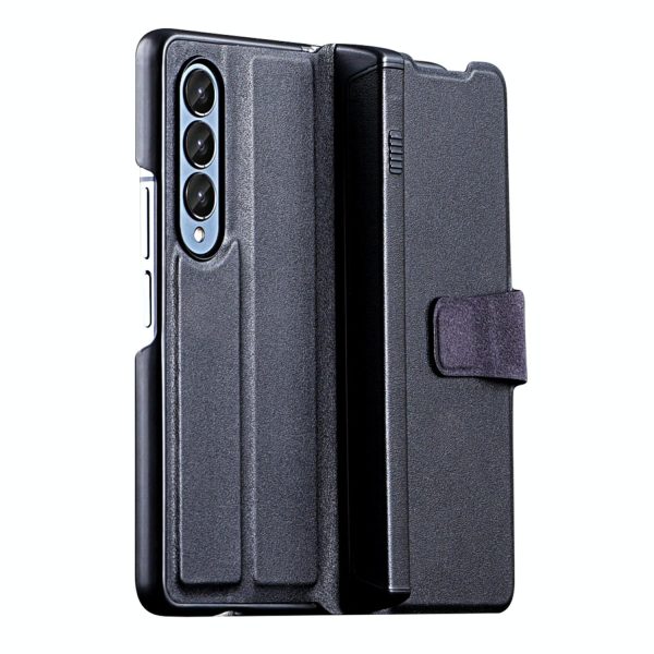 Foldable Magnetic Phone Case with Pen Holder for Samsung Galaxy z Fold 4 - Portable and Practical