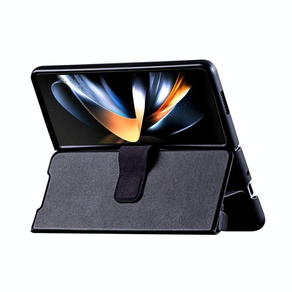 Foldable Magnetic Phone Case with Pen Holder for Samsung Galaxy z Fold 4 - Portable and Practical - Image 3