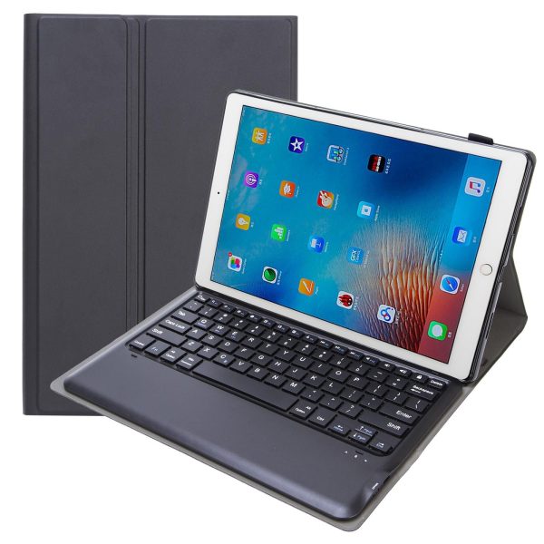 Detachable Bluetooth Keyboard Leather Case For Ipad Pro 12.9 With Tpu Bracket - Black - Image 2