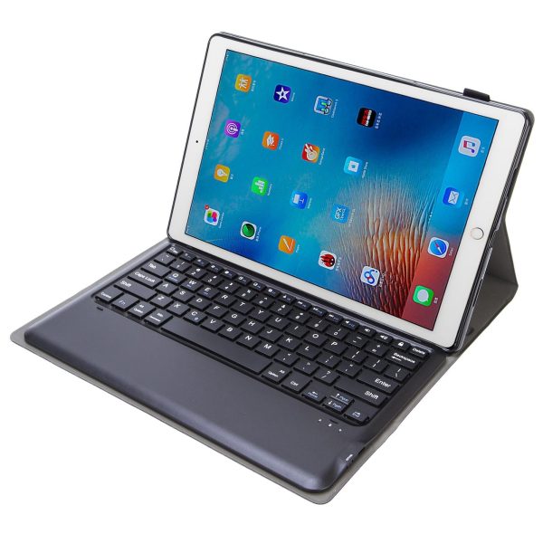 Detachable Bluetooth Keyboard Leather Case For Ipad Pro 12.9 With Tpu Bracket - Black - Image 7