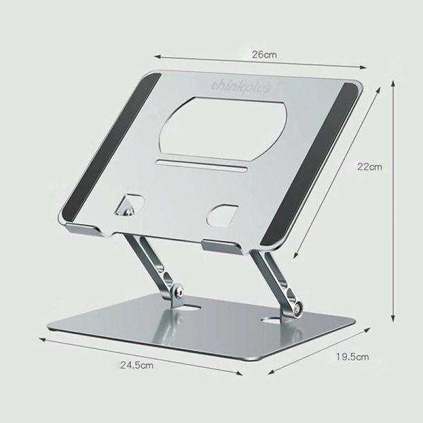 Upgrade your Workspace with Lenovo Thinkplus Laptop Holder - Silver - Image 3