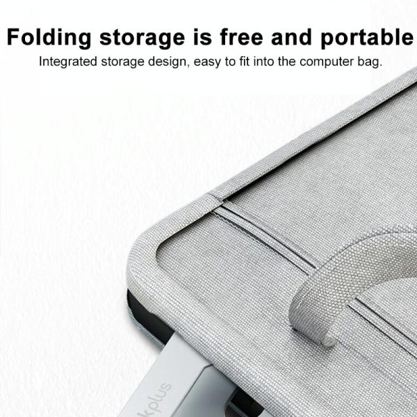Upgrade your Workspace with Lenovo Thinkplus Laptop Holder - Silver - Image 5
