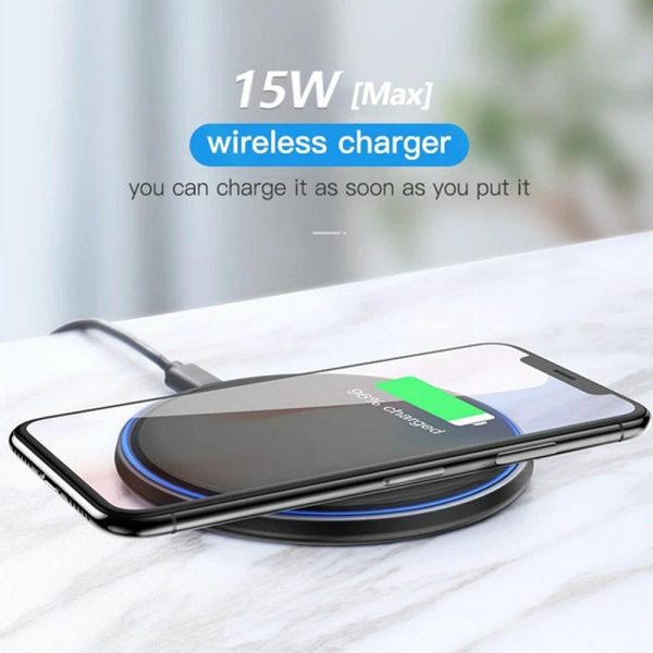 Ultra Thin Wireless Charger For Mobile Phones - Black - Image 6