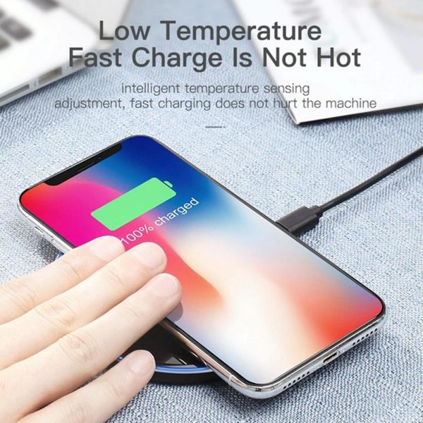 Ultra Thin Wireless Charger For Mobile Phones - Black - Image 8