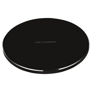 15W Fast Qi Wireless Charger Black - Image 1