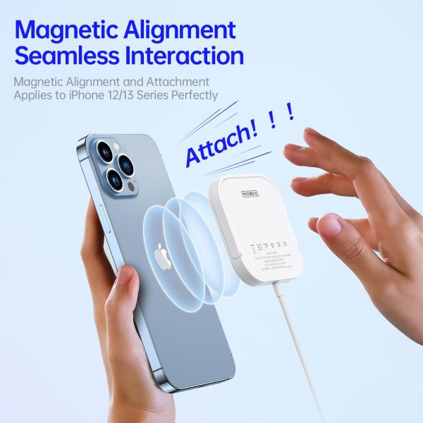 3 In 1 Magnetic Wireless Charger White - Image 5