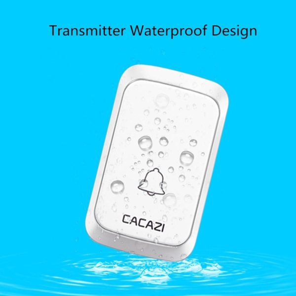 Wireless Waterproof Music Doorbell - 1 To 1 Battery Type - Black - Image 11