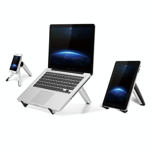 Portable Laptop and Tablet Stand - Foldable - Black - Image 4
