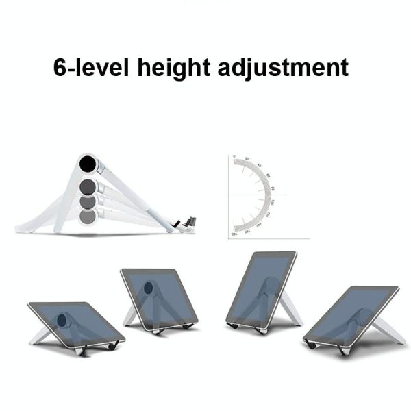 Portable Laptop and Tablet Stand - Foldable - Black - Image 5
