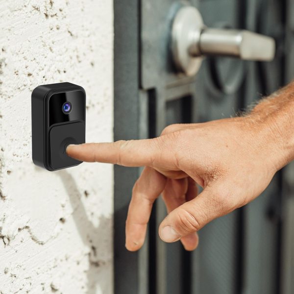 Wireless Smart Video Doorbell - 90 Degree Wide Angle - Black - Image 9