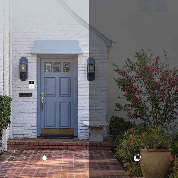 Wireless Smart Video Doorbell - 90 Degree Wide Angle - Black - Image 15