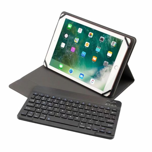 Universal 9.7-10 Inch Detachable Bluetooth Keyboard Tablet Case For Android Apple And Windows With Stand - Black - Image 2