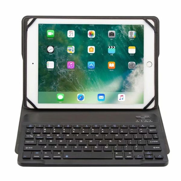 Universal 9.7-10 Inch Detachable Bluetooth Keyboard Tablet Case For Android Apple And Windows With Stand - Black - Image 7