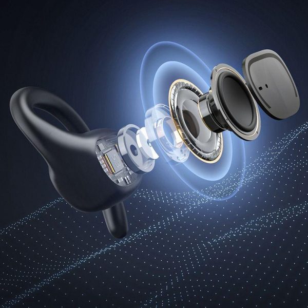 Waterproof Wireless Sports Bluetooth Earphones with Led Display - White - Image 9