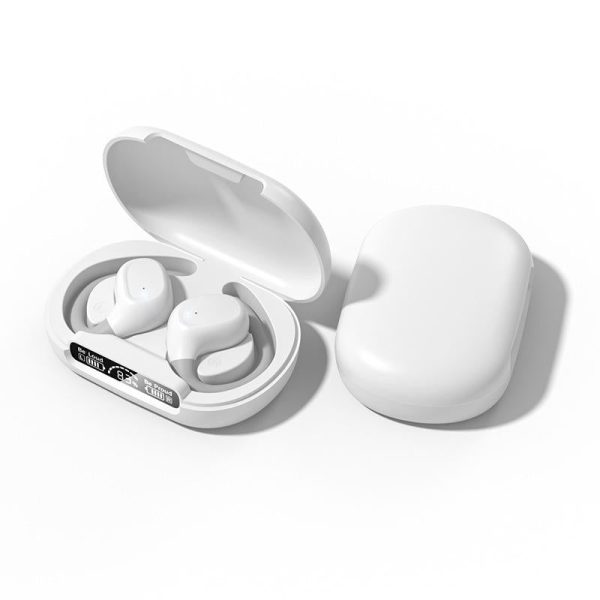 Waterproof Wireless Sports Bluetooth Earphones with Led Display - White - Image 12