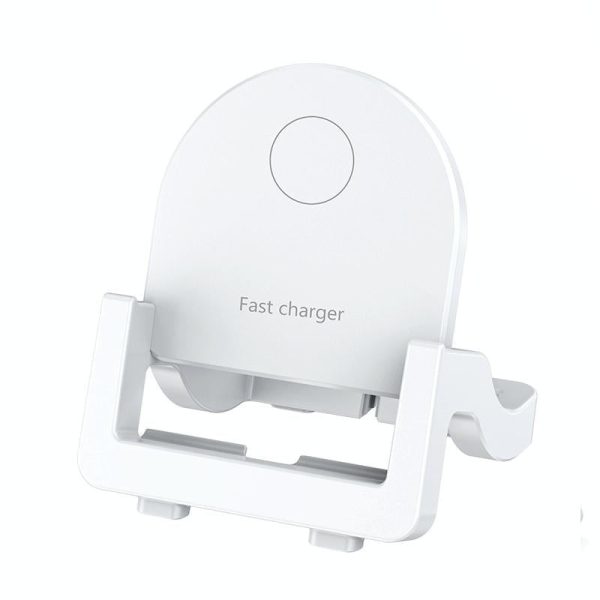 15W Vertical Wireless Fast Charger With Phone Holder - Black - Image 9