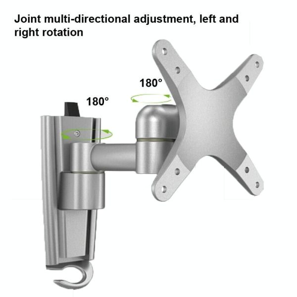 Quick Release Wall Mount for Computer Monitor - Silver Gray - Image 6