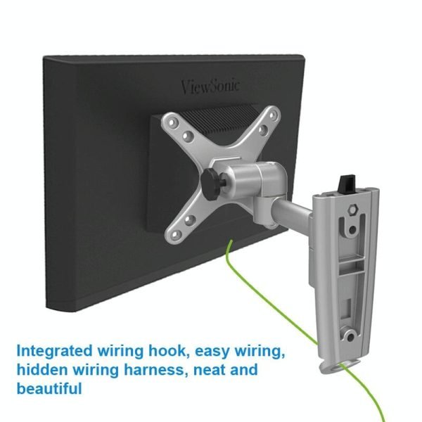 Quick Release Wall Mount for Computer Monitor - Silver Gray - Image 7