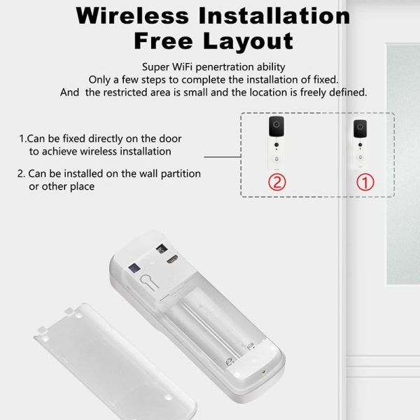 Smart Wifi Video Doorbell With Two-Way Intercom & Night Vision - Black - Image 11