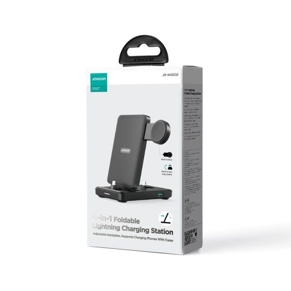 4 In 1 Wireless Charging Stand For Iphone / Airpods / Apple Watch Black - Image 9