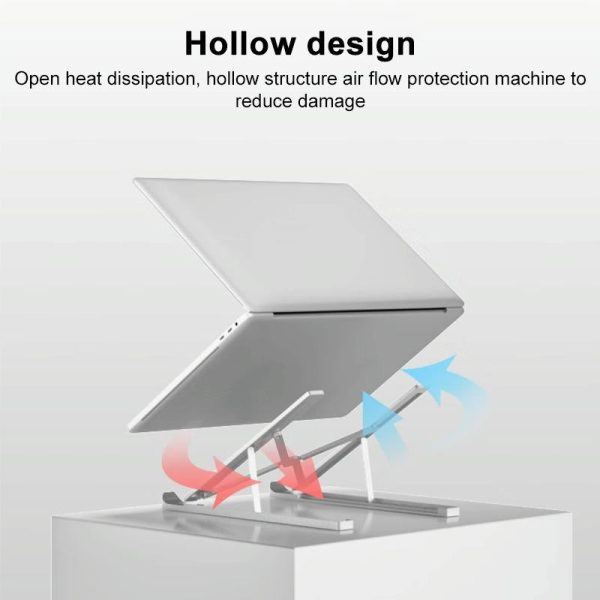 Lenovo Thinkplus Laptop Stand - Silver - Image 4