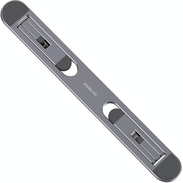 Foldable Laptop Stand with Fan and Heater - Portable and Adjustable - Silver - Image 3