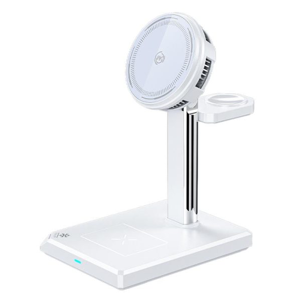 15W 4 In 1 Magnetic Wireless Charger Stand - Black - Image 2