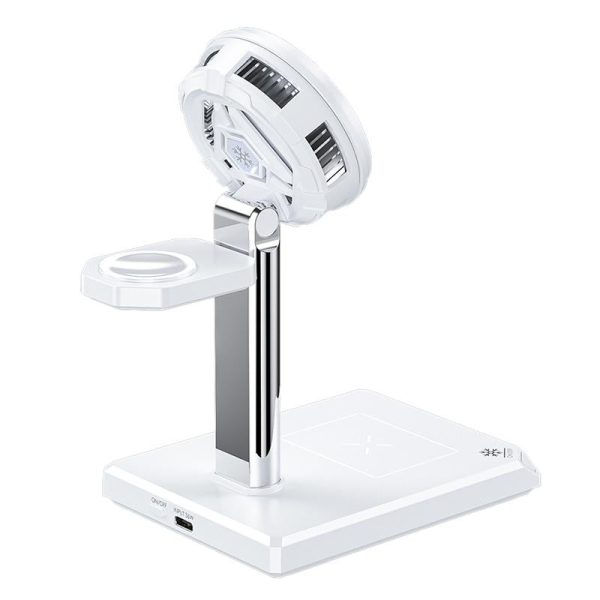 15W 4 In 1 Magnetic Wireless Charger Stand - Black - Image 3