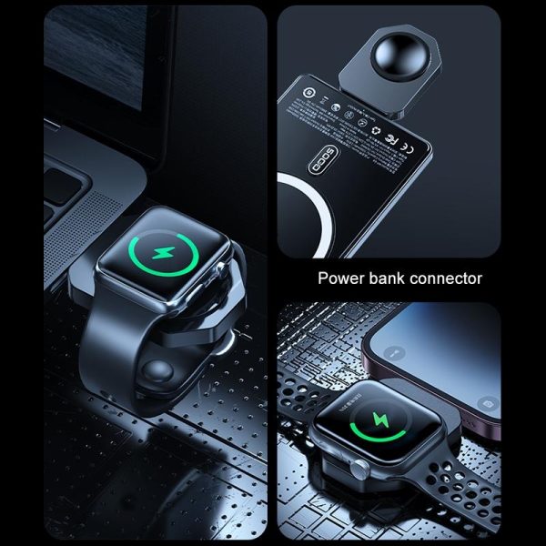 15W 4 In 1 Magnetic Wireless Charger Stand - Black - Image 7
