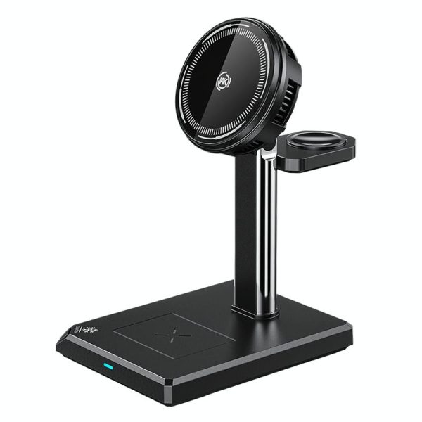 15W 4 In 1 Magnetic Wireless Charger Stand - Black - Image 13
