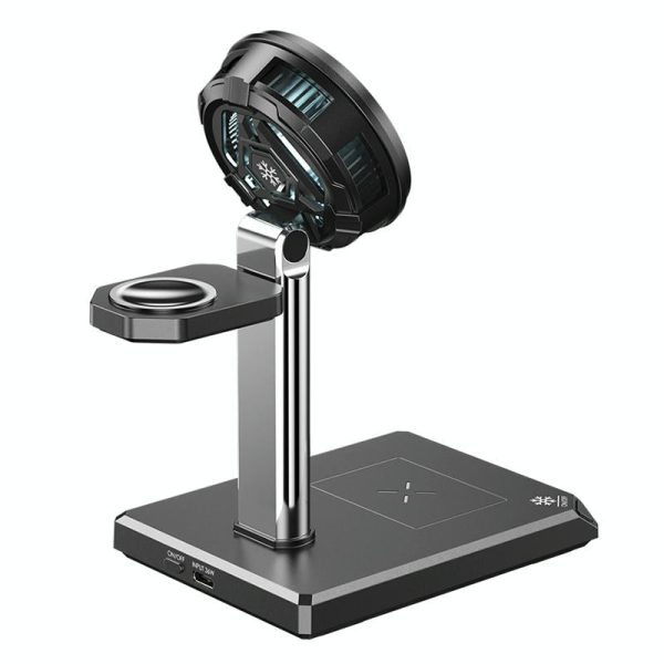 15W 4 In 1 Magnetic Wireless Charger Stand - Black - Image 14