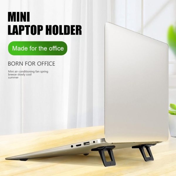 Portable Laptop Base for Improved Heat Dissipation - Black Foot Pad - Image 5