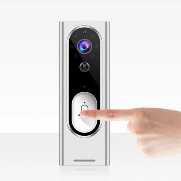 Smart Wireless Video Doorbell With Night Vision & Motion Detection - Black - Image 4