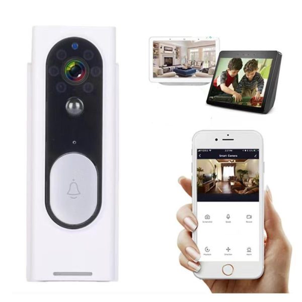 Smart Wireless Video Doorbell With Night Vision & Motion Detection - Black - Image 5