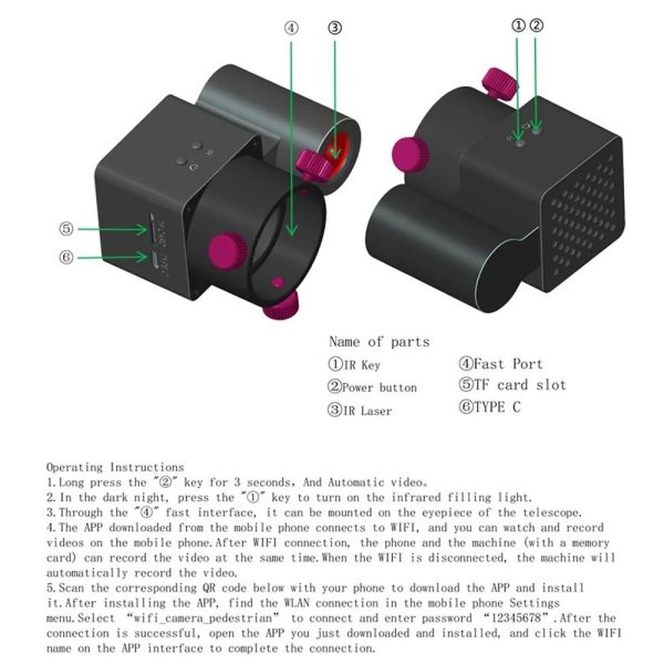 350M Wifi Infrared Telescope With Night Vision - Multifunctional Monocular Set - Image 5