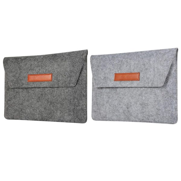 12 Inch Felt Liner Computer Bag for Notebook Protection - Black - Image 5