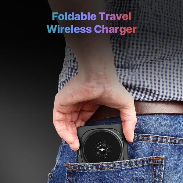 Portable Magnetic Wireless Charger Fast Charging Black - Image 10