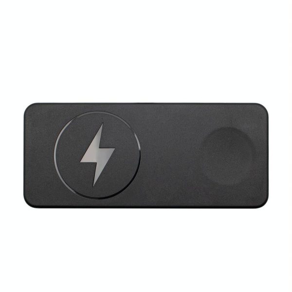 2 In 1 Magnetic Wireless Charger Black - Image 2