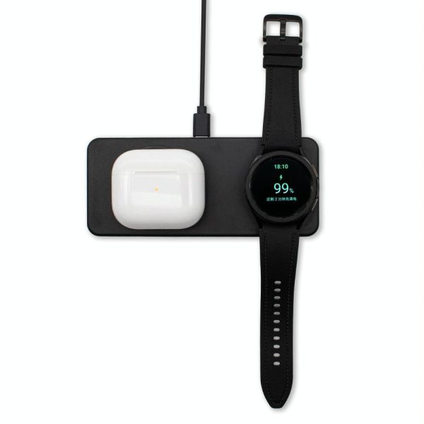 2 In 1 Magnetic Wireless Charger Black - Image 4