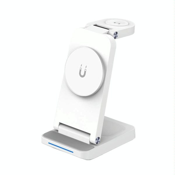 3 In 1 Magnetic Wireless Charger Stand - Black - Image 2