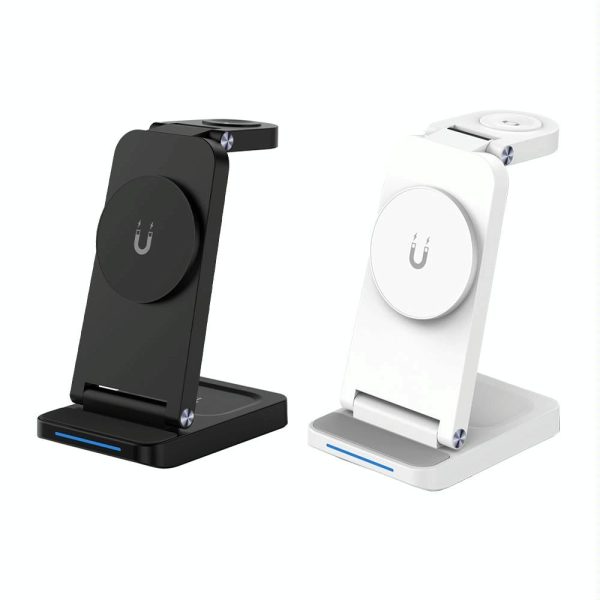 3 In 1 Magnetic Wireless Charger Stand - Black - Image 3