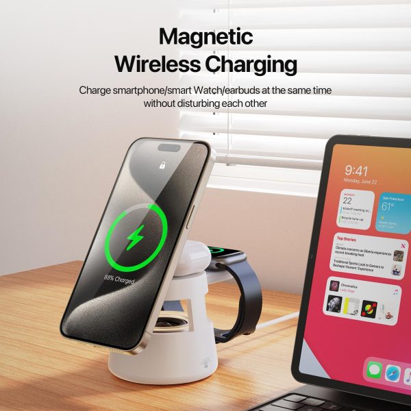 5 In 1 Magnetic Wireless Charger With Bluetooth Speaker - Image 4