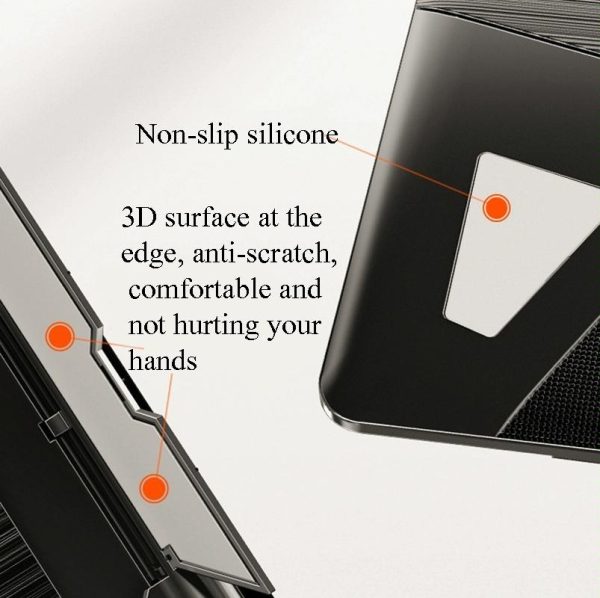 Portable Laptop Stand - Adjustable Height Foldable Heat Dissipation - Elegant Black - Image 7
