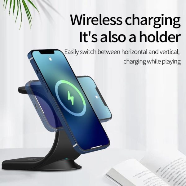 3 In 1 Magnetic Wireless Charger For Phone Watch Airpods - Image 6