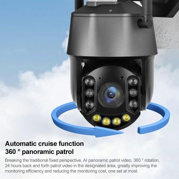 Wireless Wifi Laser Camera With Two-Way Voice & Mobile Monitoring - 5Mp Black - Image 8