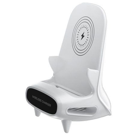 15W Vertical Wireless Charger For 4.5 11 Devices White
