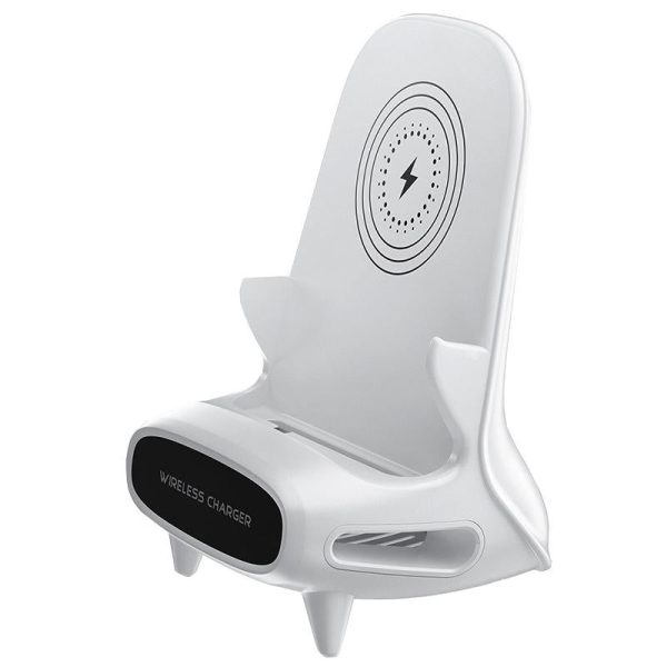 15W Vertical Wireless Charger For 4.5 11 Devices White